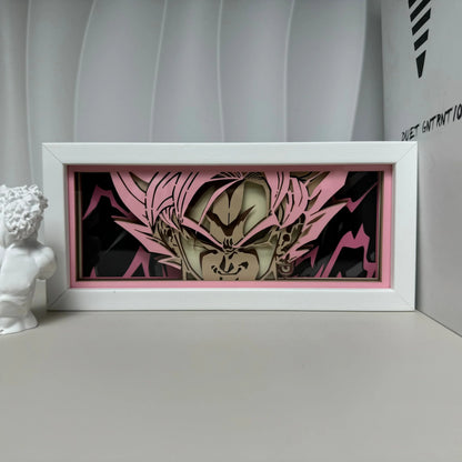 Goku Black Light Box - Dragon Ball Super Decor for Anime Fans 