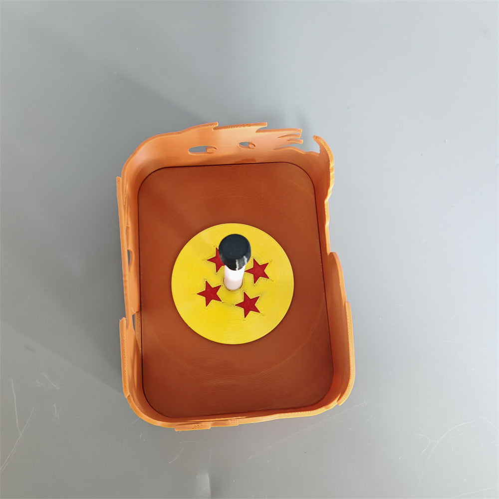 Kid Goku lamp front, orange frame with the four-star ball